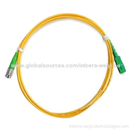 FC/APC-SC/APC Single-mode Simplex Fiber-optic Patch Cord with IL<0.2 and RL>60dB